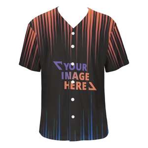 Camiseta de béisbol antibacteriana transpirable de alta calidad al por mayor, camisetas de entrenamiento para hombre, camiseta de béisbol informal de manga corta con logotipo personalizado - Product Image 3