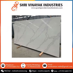 แผ่นหินควอตซ์สีขาวแผ่นหินควอทซ์ที่ถูกออกแบบมาอย่างดีสำหรับเคาน์เตอร์ห้องครัว - Product Image 2