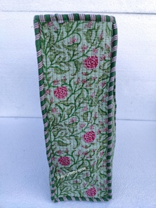 Bloc indien imprimé coton matelassé femmes sac fourre-tout bohème Vintage fait à la main lavable usage quotidien sac à bandoulière épicerie sac fourre-tout - Product Image 3