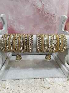 Women Stainless Steel Bohemia Wedding Bangle Set Traditional Fashion Jewelry Elegant Wear Comfortable Fit Premium Finish - Product Image 4