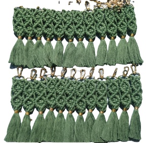Llavero de Macramé Boho de Moda, Llavero Boho Hecho a Mano - Product Image 1