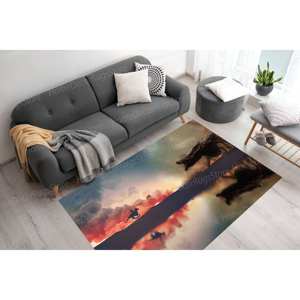 Alfombra Moderna Estampada - Alfombra Delgada No Tejida con Diseño de la Serie de Televisión Juego de Tronos, Ideal para el Pasillo - Product Image 1