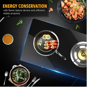 Table <span class=keywords><strong>de</strong></span> <span class=keywords><strong>cuisson</strong></span> intérieure portable au gaz <span class=keywords><strong>propane</strong></span> avec 2 brûleurs et allumage piézoélectrique pour usage domestique et camping <span class=keywords><strong>BBQ</strong></span> - Product Image 5