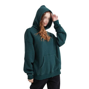 Wholesale Custom Women's Embroidered <b>Towel</b> Embroidery French <b>Terry</b> Heavy 100% Cotton Oversize Solid Hoodies - Product Image 1