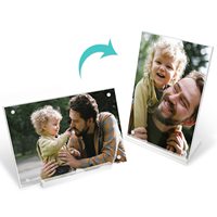 Les cadres photo en acrylique transparent affichent l'image, montage mural transparent pour la maison, l'école, le bureau,-Vertical, 4x6, lot de 6
