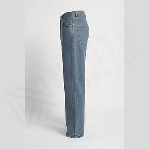 Fabricant de jeans en denim pour hommes sur mesure, coupe droite vintage, lavage rapide, haute qualité, streetwear, automne-hiver, personnalisé - Product Image 3