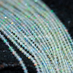 โอปอลเอธิโอเปียนลูกปัดหินหัวกลมขนาด2มม.-2.5มม. สำหรับทำเครื่องประดับ - Product Image 1