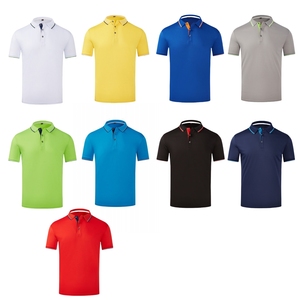 Logo personnalisé pour hommes pour Polo 100% Polyester Golf Polos Brodé Revers Col Haut Anti-Rides Prix Compétitif Foncé - Product Image 1