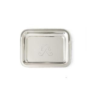 Bandeja de Metal plateada Vintage de gran venta, para servir comida diseño atemporal, bandeja, decoración de mesa, tamaño personalizado, forma, Color - Product Image 6