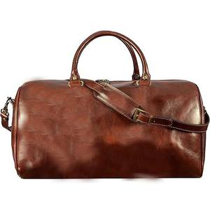 Sac de sport en cuir véritable de haute qualité Sac de voyage de sport décontracté de luxe avec doublure en polyester durable de grande capacité - Product Image 2