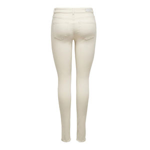 Jeans Rectos de Color Marfil para Mujer, Pantalones de Mezclilla de Algodón, Logotipo Personalizable, Corte Regular, Transpirables, Ecológicos, Cintura Alta, Verano - Product Image 6