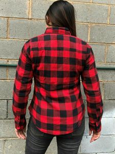 Chemise de flanelle de moto personnalisée avec bouton pression sur le devant Vente en gros Prix direct du fabricant Street Biker Armor Shirt - Product Image 4