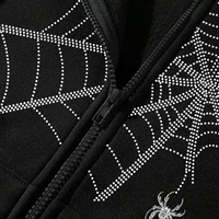 Sweats à capuche zippés en molleton 100% coton personnalisés pour hommes à prix d'usine Sweat à capuche strass personnalisé pour hommes Fabricant unisexe du Pakistan