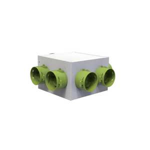 Tecnosystemi Plénum de distribution complet pour systèmes VMC à conduits, prises de diamètre 75 et 90 avec registre d'équilibrage, Pièces CVC - Product Image 1