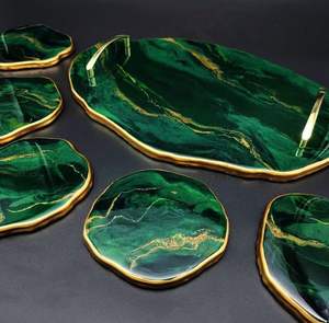 Cuenco de resina para servir en la cocina y la Mesa para regalos de devolución de bodas y decoración del hogar, uso de mezcla de artículos, cuenco de resina para servir - Product Image 6