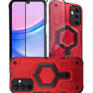 Funda de Uso Rudo con Soporte Hexagonal, Protección de Cámara, Funda Reforzada, Diseño de Armadura, Protección 360, Soporte de Anillo Magnético - Product Image 3