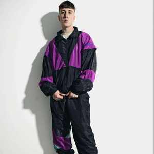 Survêtement coupe-vent pour hommes, Design personnalisé, surdimensionné, vêtements de sport, uni, vierge, ensemble de survêtement - Product Image 1