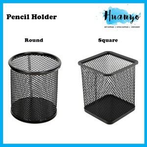 With Black Color Rectangle Shape Galvanized Pen <b>Holder</b> For School <b>Stationery</b> Stand Home Office Affordable Pencil <b>Holder</b> - Product Image 2