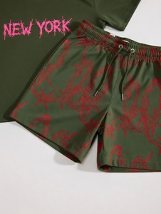 Two Pieces Fashion Casual Summer Shorts SetSummer Sleeveless Men <b>Set</b> Sporting Suit Men Short Sleeve T Shirt Shorts <b>Sets</b> - Product Image 3