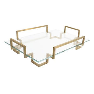 Modern Style Oval Gold Metal Decorative Mirror Storage <b>Tray</b> With Handle Perfume Cosmetic <b>Jewelry</b> Organizer Display <b>Tray</b> For Home - Product Image 4