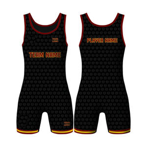 Personnalisé Meilleure Qualité Hommes Sexy Mesh Sublimation Wrestling Singlet Sublimation Wrestling Sets Jiu Jitsu - Product Image 4