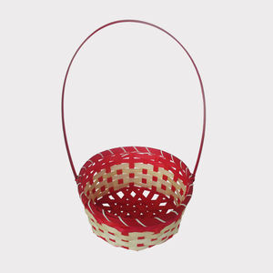 Cestas de almacenamiento de bambú coloridas súper baratas artesanías de Vietnam para vacaciones de Navidad y regalos - Product Image 5