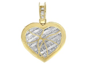 จี้หัวใจสามดวงที่ไม่เหมือนใครพร้อมสร้อยคอประดับเพชรเพชรเพชรแบบฮิปฮอป - Product Image 3