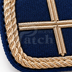 Élégant badge en fil métallique, broderie artisanale, patch décoratif personnalisé à coudre pour chapeaux, vêtements et artisanat - Product Image 6