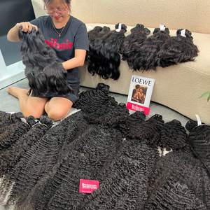 Vente en gros de cheveux humains vietnamiens Bumese cheveux bruts bouclés de haute qualité 100% cheveux humains vietnamiens - Product Image 3