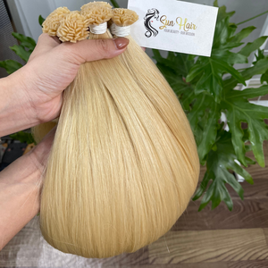 Sun Hair Company Haute Qualité Blonde Remy Extensions de Cheveux Complet Super Double Dessiné Pointe Plate Vietnamien Machine Humaine Double Trame - Product Image 4