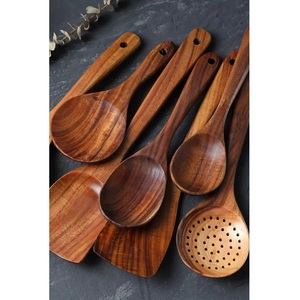 Cuchara de madera clásica hecha a mano india, duradera, fácil de limpiar, lavado a mano, solo cubiertos esenciales, cubiertos, servicio de té, cocina - Product Image 3