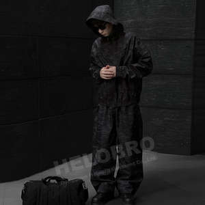 Camo Print Waterproof Jackets Sweatpants Set Premium Men Nylon Lightweight <b>Camouflage</b> <b>Tracksuit</b> Zipper Windbreaker Sweatsuit - Product Image 3