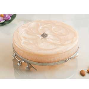 Bandeja Decorativa de Resina Plateada con Diseño Tradicional Indio, Color Rosa Belga, para Festivales, Regalos y Organización de Artículos de Vanidad - Product Image 5