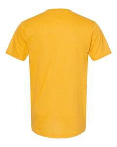 Camiseta Unisex de Mezcla Triple Color Amarillo Jaspeado, Camiseta Unisex de Jersey Fino, Camisetas Amarillo Jaspeado - Product Image 6