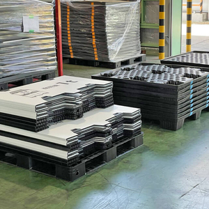 Caja de embalaje de plástico reciclable personalizada de lujo duradera Pequeñas empresas De-Carbo K Color blanco negro Materiales reciclados rígidos - Product Image 3