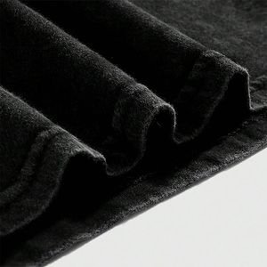 T-shirt graphique noir délavé, streetwear vintage, surdimensionné, logo imprimé personnalisé, coton lourd, délavé, charbon de bois, T-shirt pour homme - Product Image 4