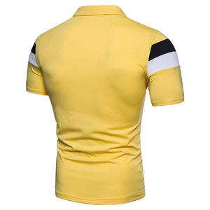 Polo de manga corta para hombre de buena calidad, Polo de manga corta para hombre con tres rayas de colores a juego - Product Image 2