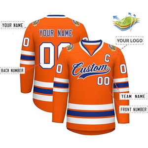 Maillot de hockey sur glace personnalisé de haute qualité en maille respirante en polyester avec impression par sublimation, logo brodé, uniforme de sport - Product Image 3