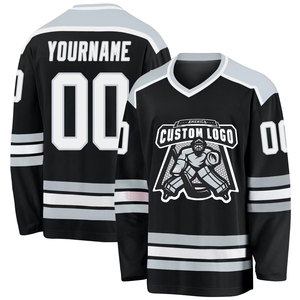 Nuevo diseño 100% tela de poliéster servicio OEM sublimación desgaste de hockey sobre hielo personalizado hockey sobre hielo Jersey servicio OEM - Product Image 3