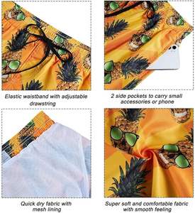 Pantalones cortos para correr de cintura elástica de malla Real de alta calidad de 5 pulgadas para hombre, nuevo diseño, poliéster teñido liso, de talla grande, de punto hasta la rodilla - Product Image 5