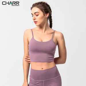 Venta caliente de las mujeres de la aptitud Sujetador deportivo acolchado Push-up Yoga Top transpirable ropa deportiva en Stock - Product Image 5