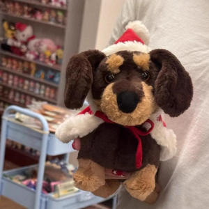 Muñeco de Peluche Jellycats Estilo Inglés con Capa Navideña, Perro Salchicha, Regalo - Product Image 1