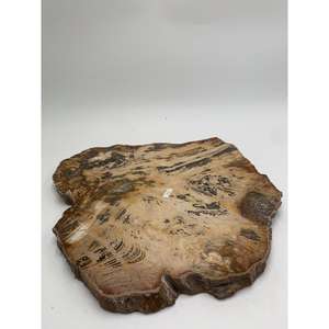 Plaque de bois pétrifié naturel en gros, épaisseur 2 cm, pour décoration intérieure, présentation sur table, artisanat en pierre - Product Image 1