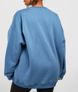 Sudadera Larga de Invierno para Mujer, Ligera, Transpirable, de Talla Grande, con Interior de Forro Polar Cálido, Mezcla de Algodón Suave, Corte Holgado - Product Image 5