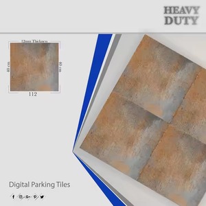 Plancher en céramique numérique de 9mm d'épaisseur 400x400mm glaçure surface rustique porcelaine 40x40cm carrelage de stationnement numérique grossiste - Product Image 2