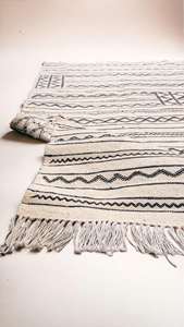 Alfombra Versátil de Primera Calidad, Moderna, Tejida a Mano, de Lana, Blanca y Crema, Decoración Elegante para Sala de Estar u Oficina - Product Image 5