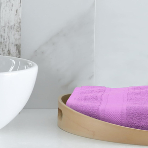 Dyed Terry <b>Bath</b> <b>Towels</b> With Custom Embroidery 500GSM Purple Color 80X200 100% Cotton Durable <b>Bath</b> Sheet <b>Towel</b> - Product Image 2
