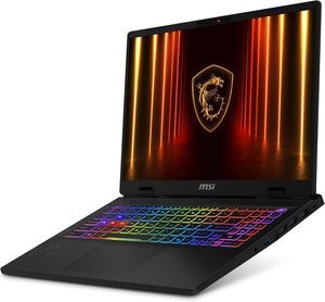 Ordinateur portable de jeu MSI avec clavier rétroéclairé arc-en-ciel et écran avec logo Dragon - Product Image 1