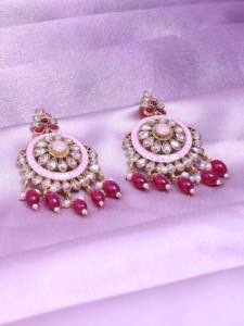 Juego de pendientes colgantes de AD inverso, pendientes de moda, chapados en Mehandi pendientes colgantes, pendientes personalizados, pendientes indios tradicionales. - Product Image 3