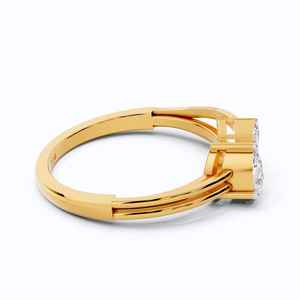 Toi Moi ที่ไม่เหมือนใครแหวนเพชรหลายรูปทรงสำหรับการขอแต่งงานพร้อมแหวนทอง18K ของขวัญโรแมนติกที่ไม่เหมือนใครสำหรับคู่รัก - Product Image 4